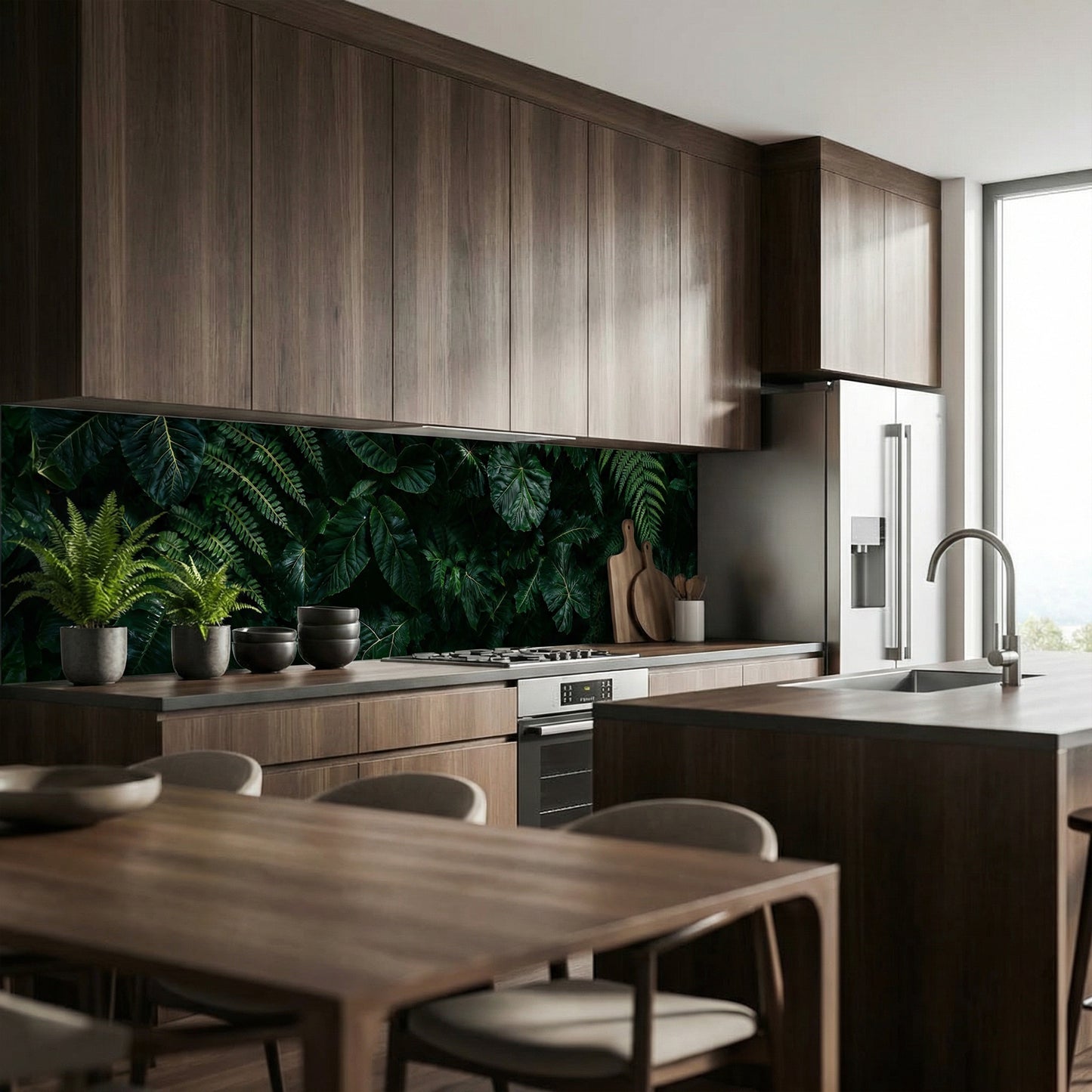 Küchenfolie Dunkle Tropen