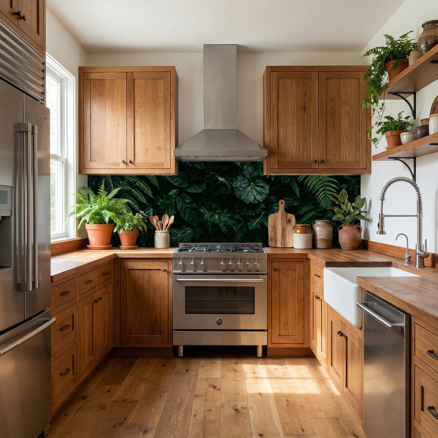 Küchenfolie Dunkle Tropen