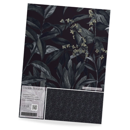 Muster Fototapete Dunkle Botanik