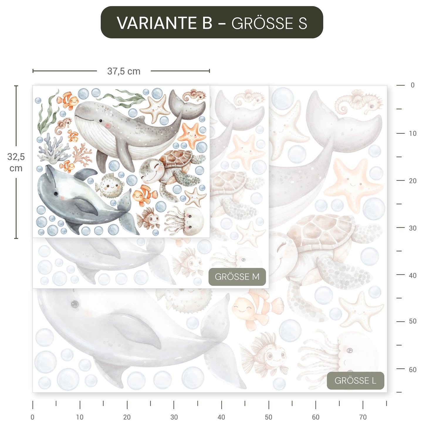 Wandsticker Ocean Friends