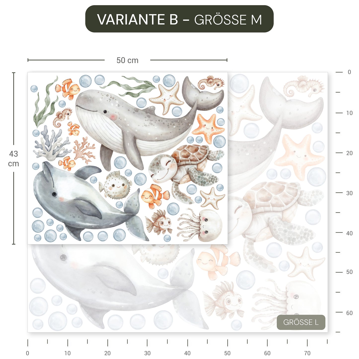 Wandsticker Ocean Friends