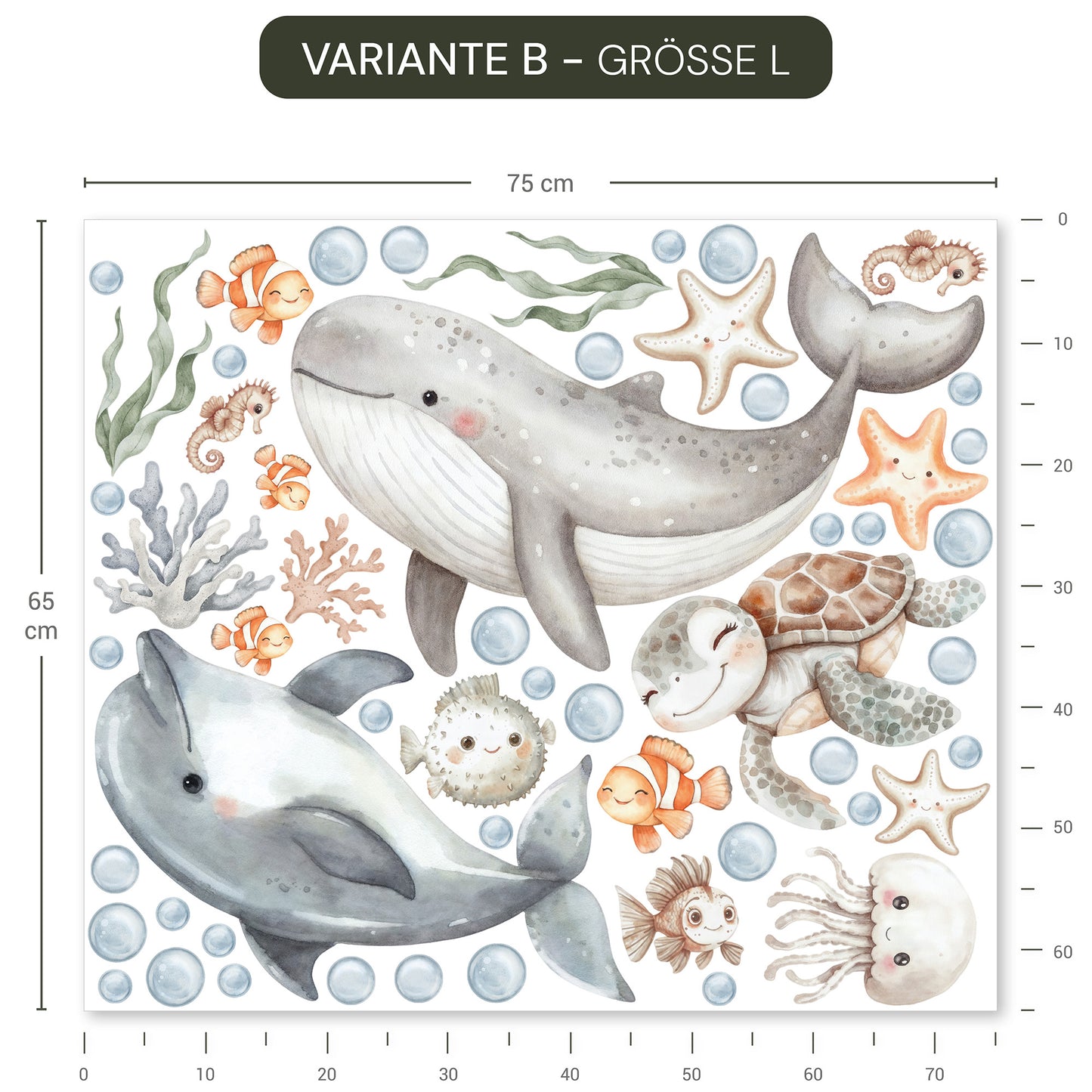 Wandsticker Ocean Friends