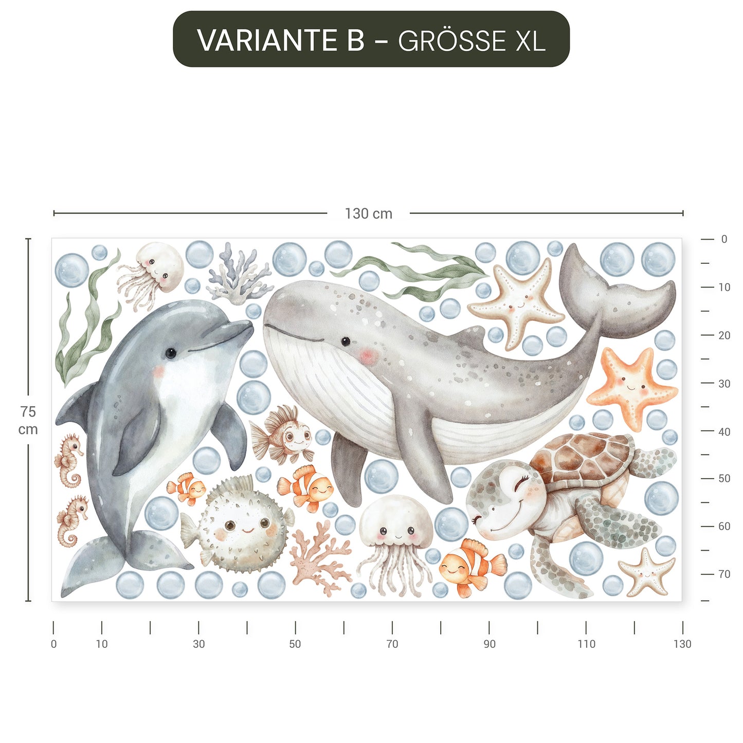 Wandsticker Ocean Friends