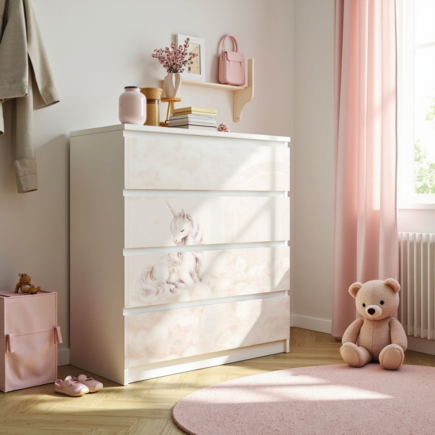 IKEA Malm Möbelfolie Traumhafte Einhornwelt