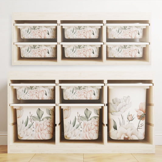 Möbelfolie für IKEA Trofast - Blush Bloom