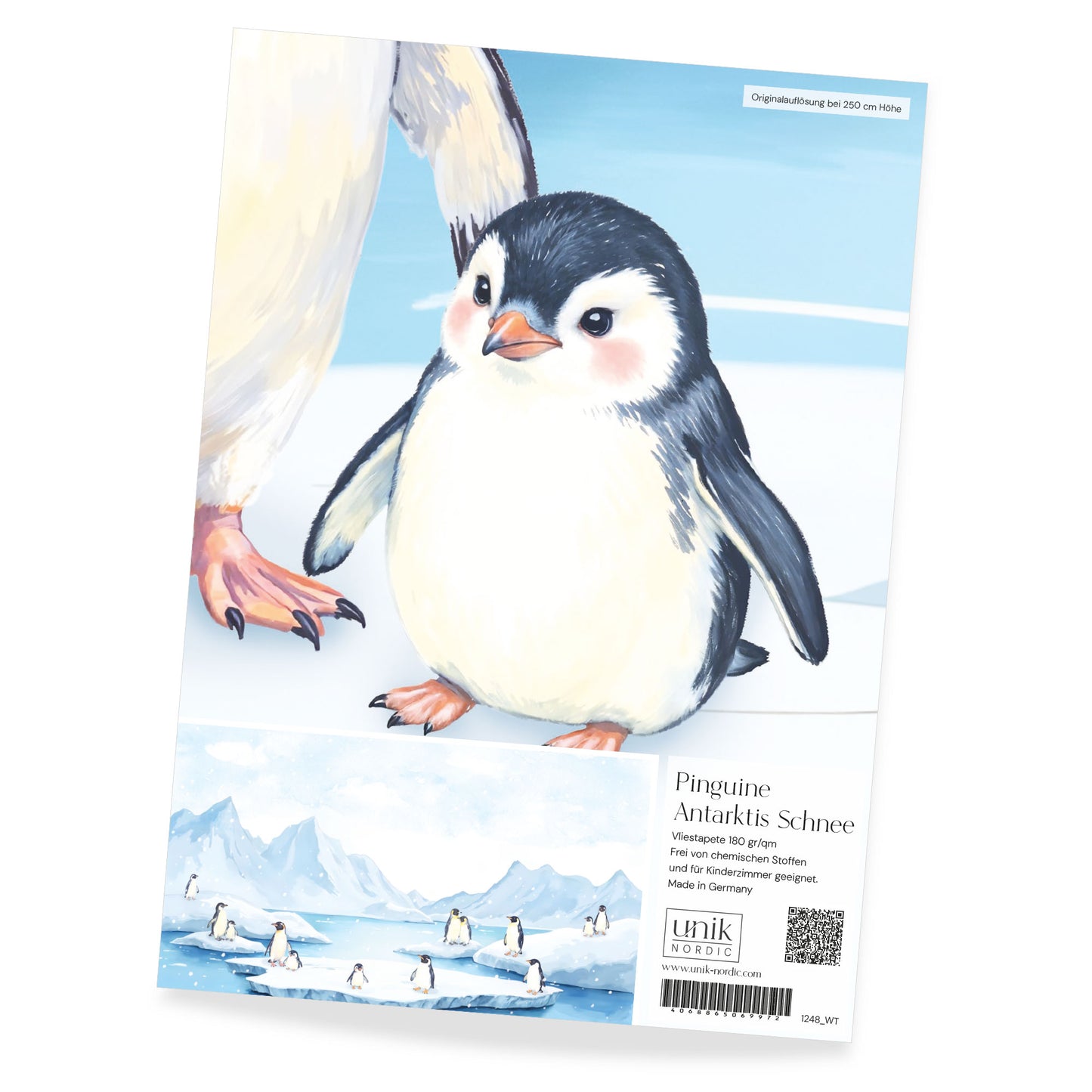 Muster Fototapete Pinguine Antarktis Schnee