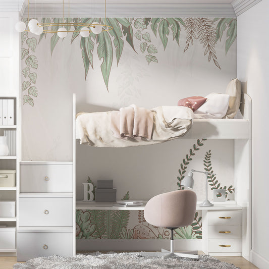 Kindertapete Comic Dschungel