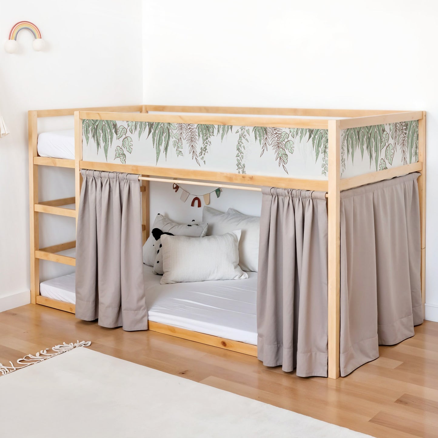 Bettaufkleber Set für IKEA Kura - Comic Dschungel