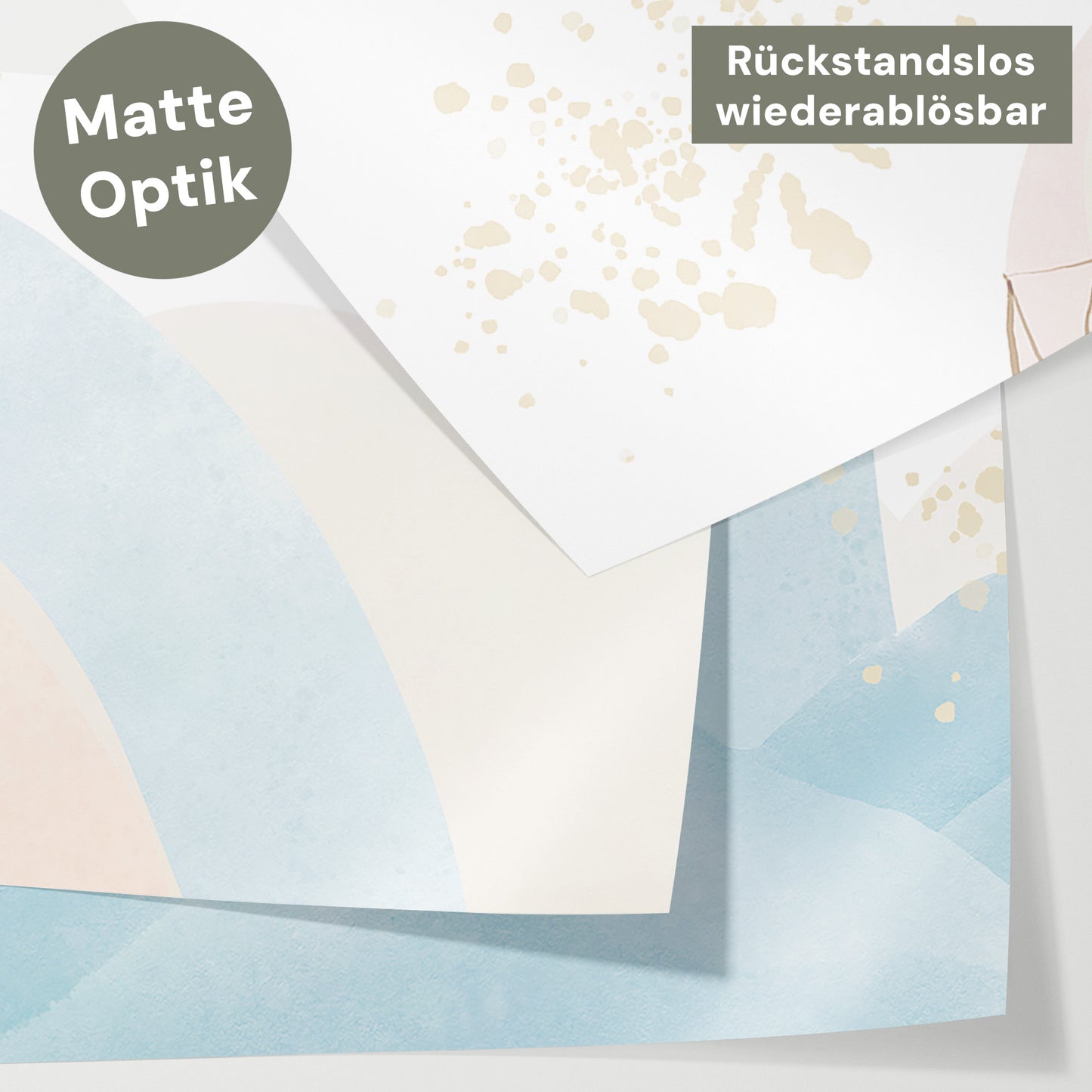 Bettaufkleber Set für IKEA Kura - Pastell Luftfahrt