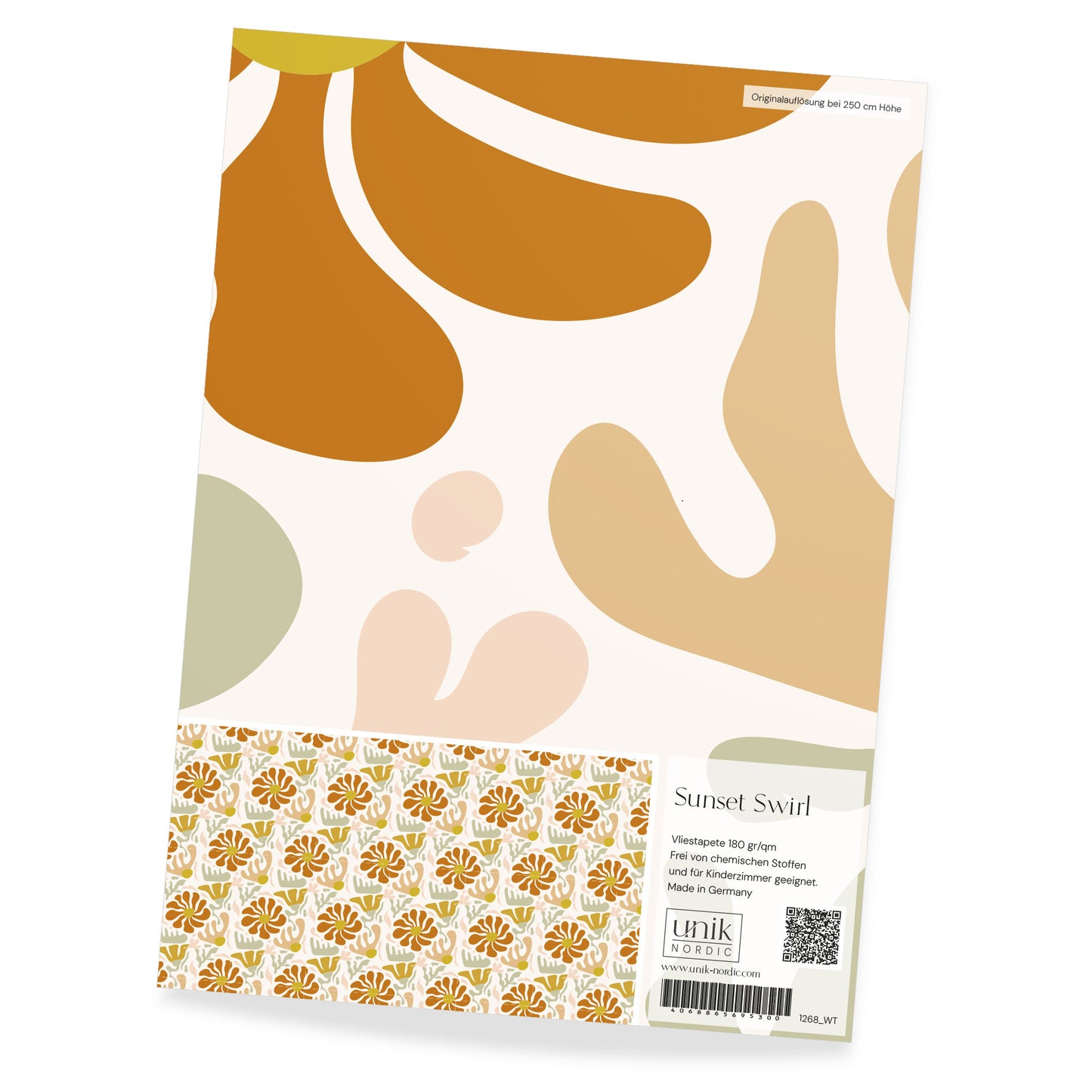 Muster Fototapete Sunset Swirl