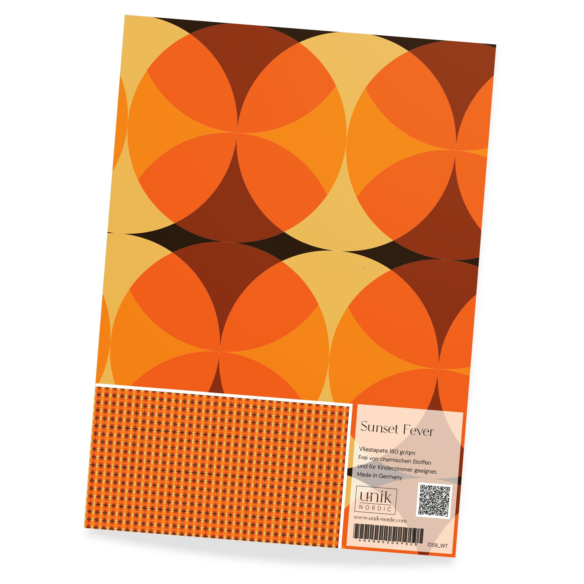 Pattern design wallpaper Sunset Fever – Unik Nordic