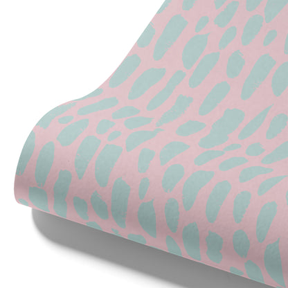 Designtapete Mint Drops