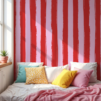 Designtapete Cherry Stripes