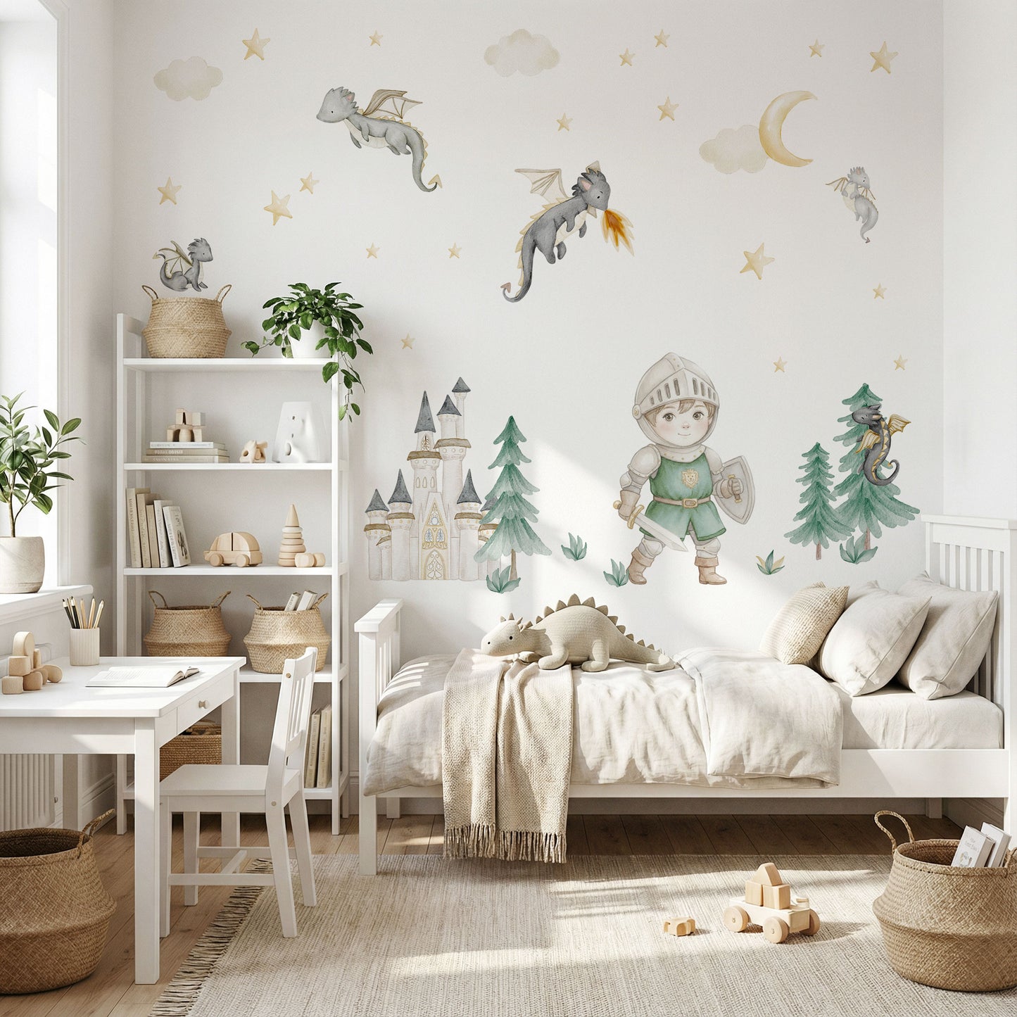 Personalisierte Wandsticker Drachenwald