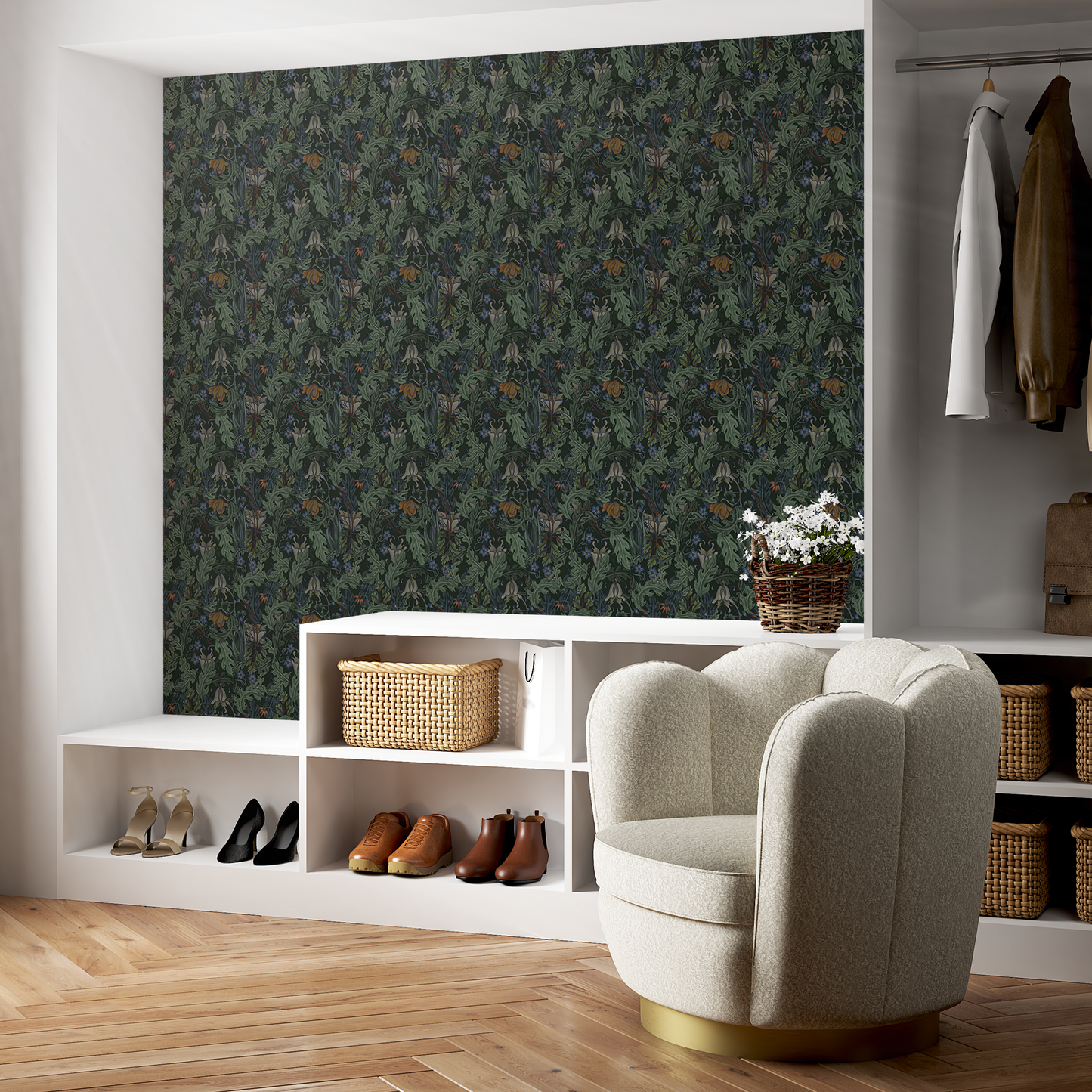 Designtapete Jugendstil Muster