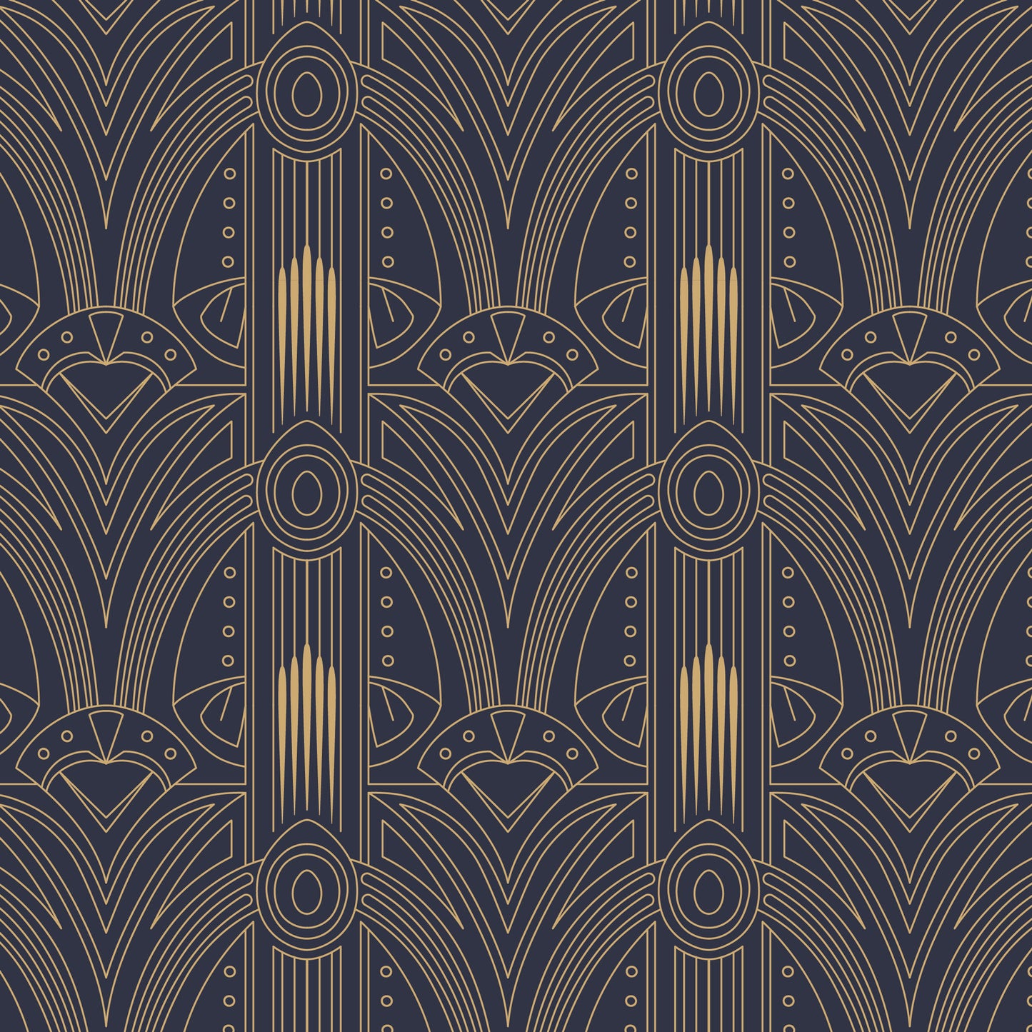 Designtapete Art Deco Muster