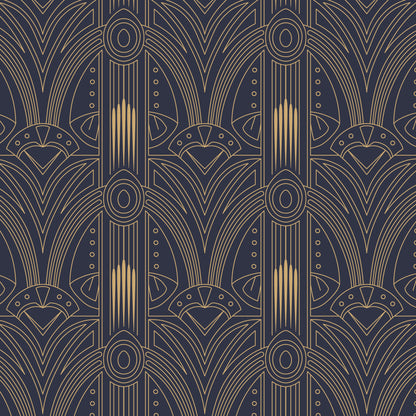 Designtapete Art Deco Muster