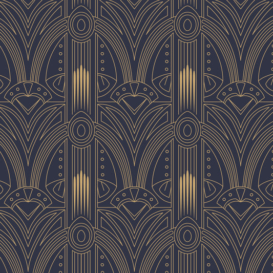 Designtapete Art Deco Muster