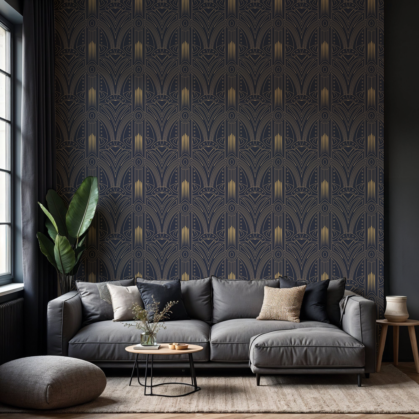 Designtapete Art Deco Muster