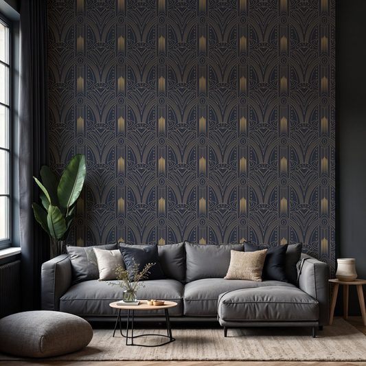 Designtapete Art Deco Muster