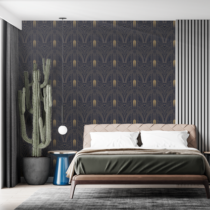 Designtapete Art Deco Muster