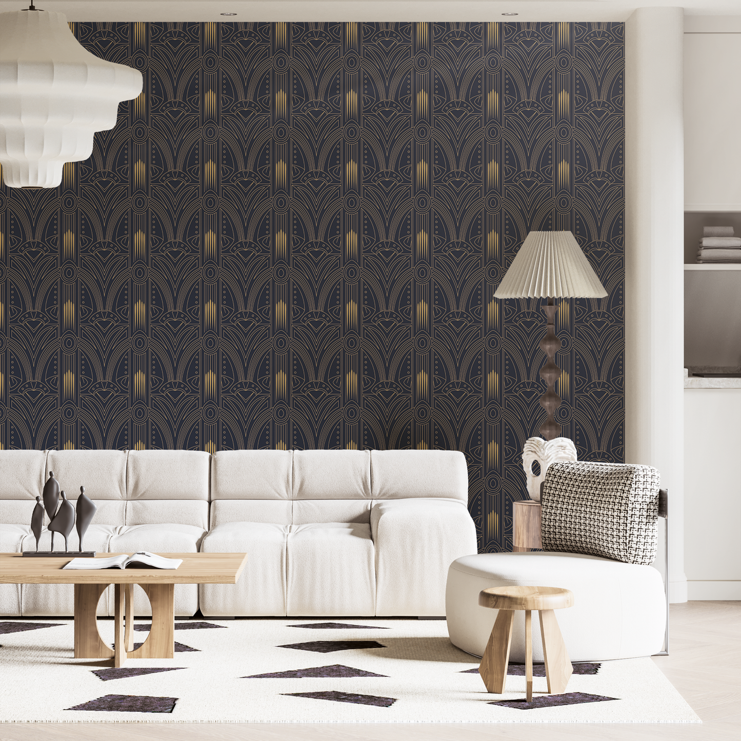 Designtapete Art Deco Muster