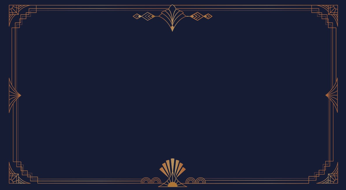 Designtapete Art Deco Rahmen