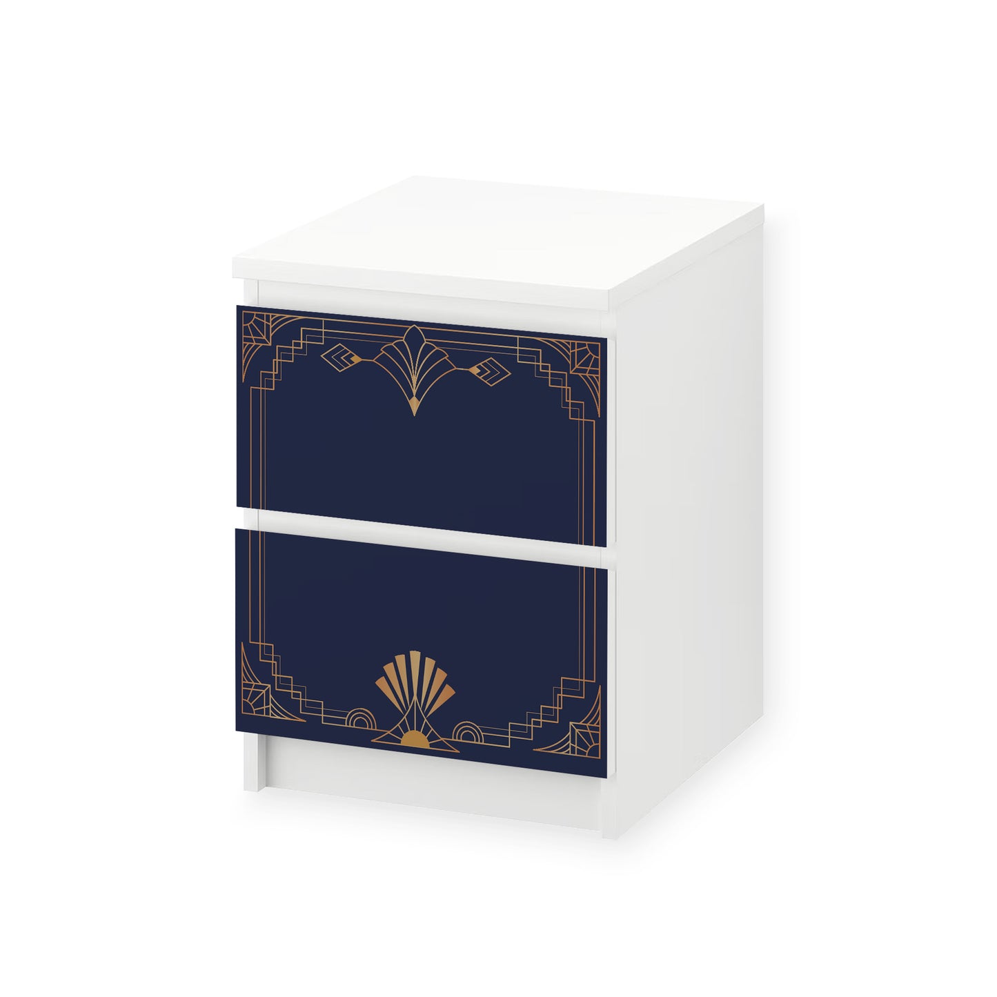 IKEA Malm Möbelfolie Art Deco Rahmen