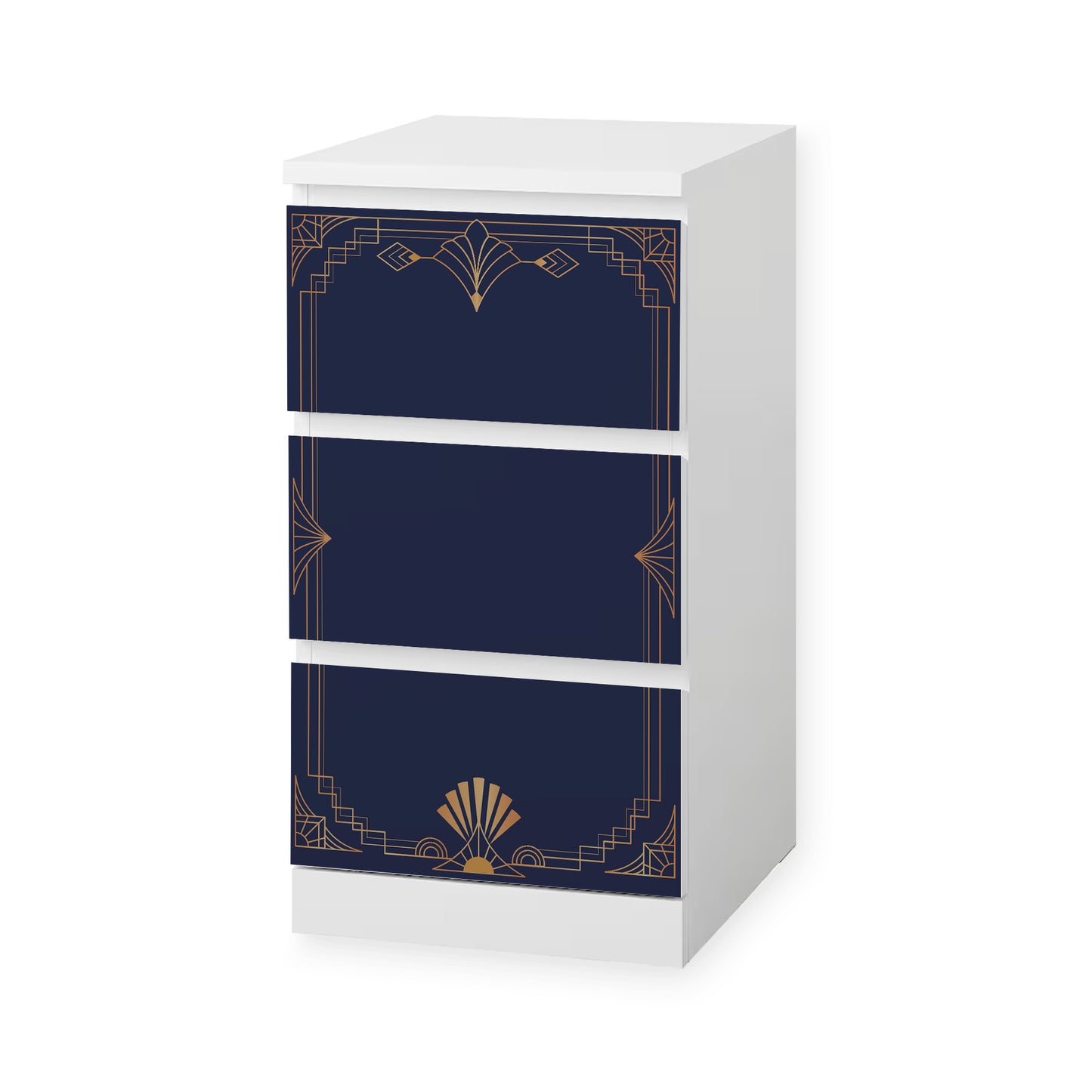 IKEA Malm Möbelfolie Art Deco Rahmen