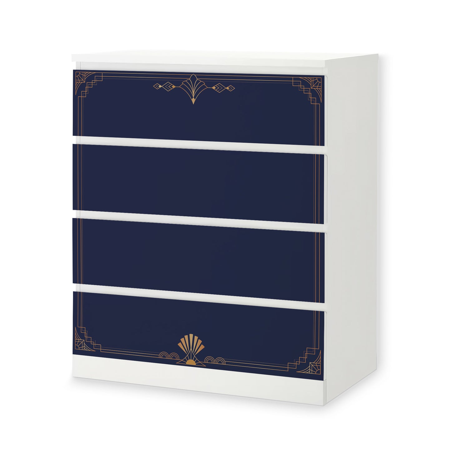 IKEA Malm Möbelfolie Art Deco Rahmen