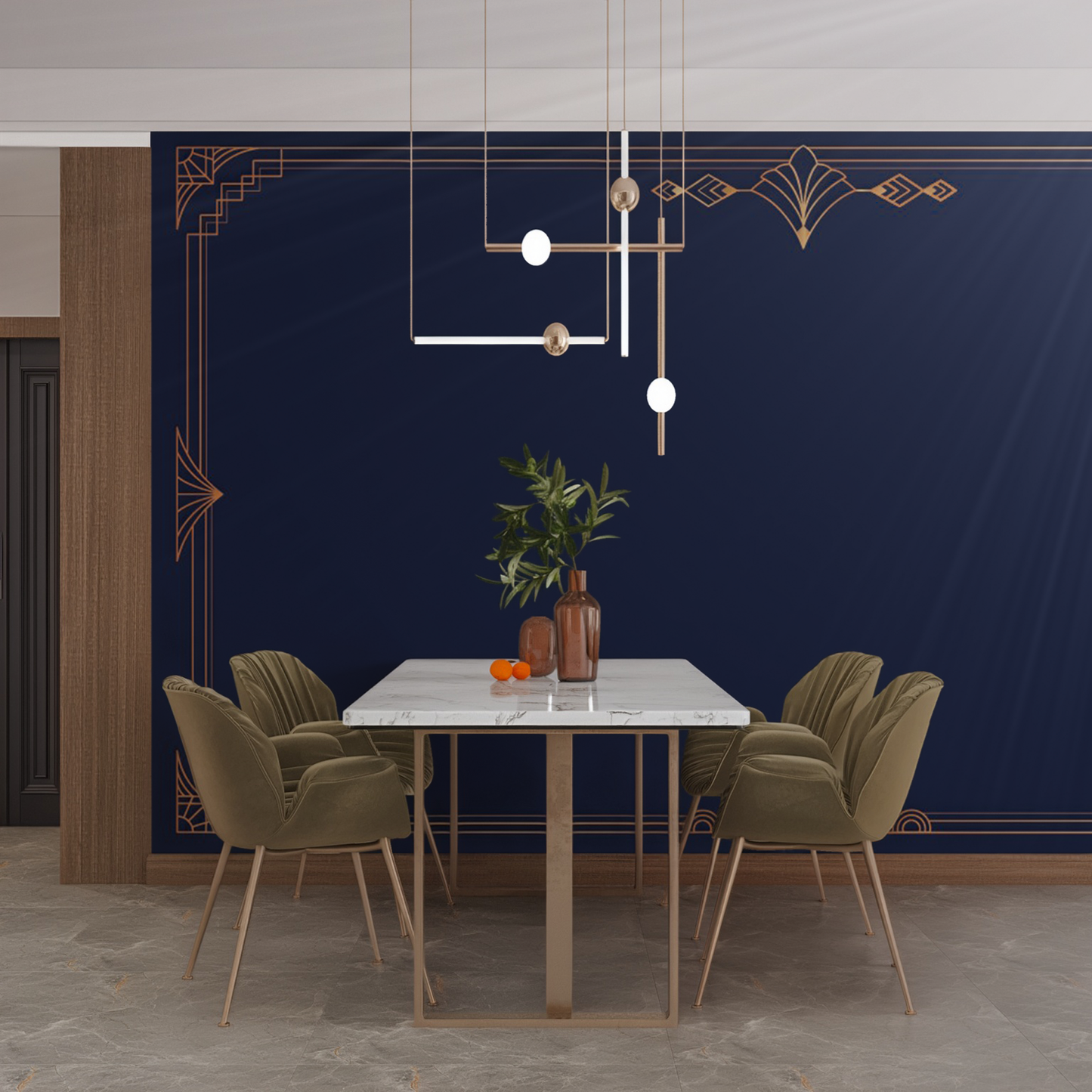 Designtapete Art Deco Rahmen