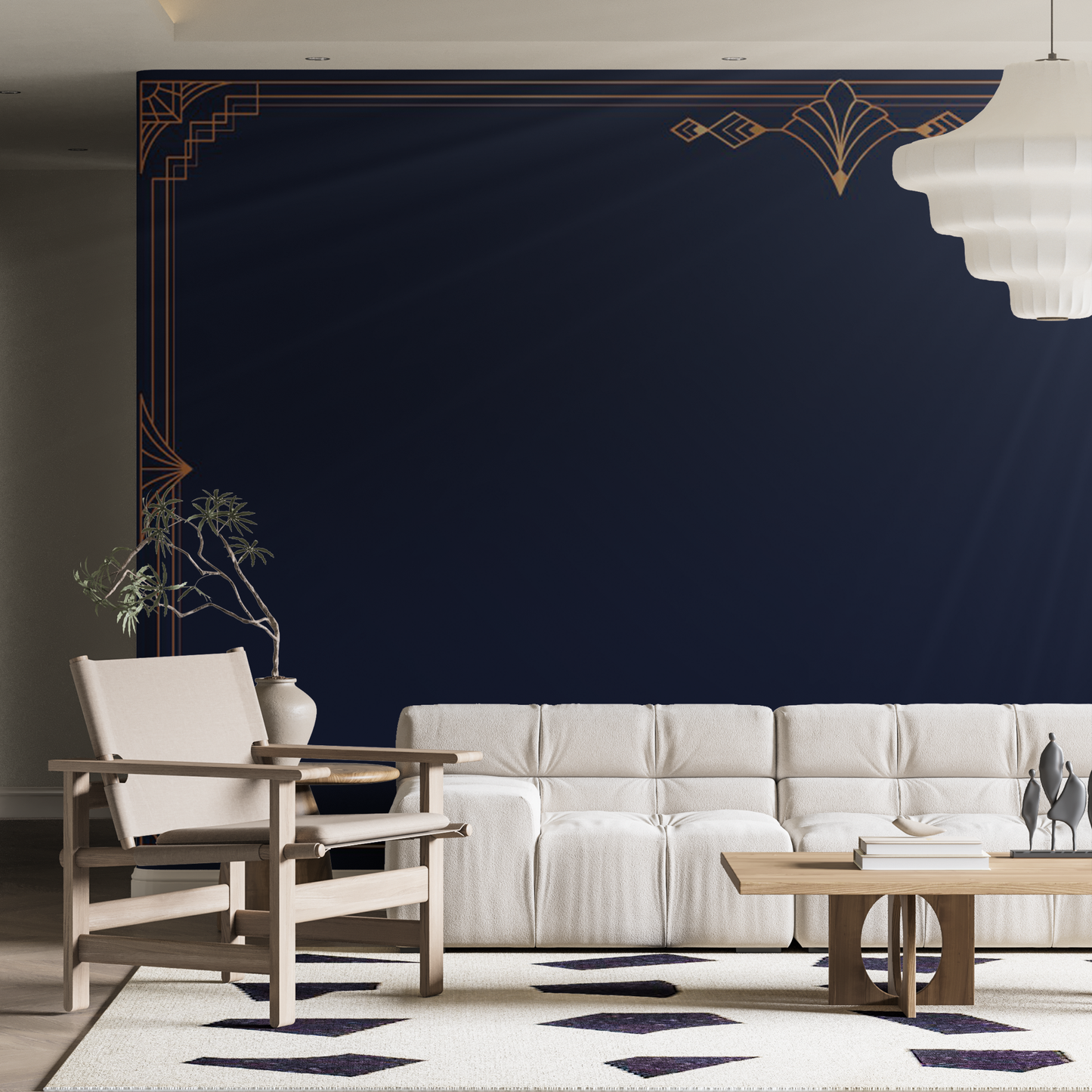 Designtapete Art Deco Rahmen