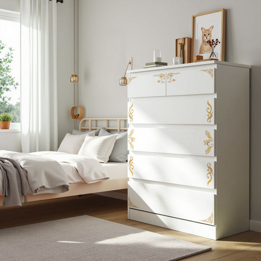 IKEA Malm Möbelfolie Jugendstil Rahmen