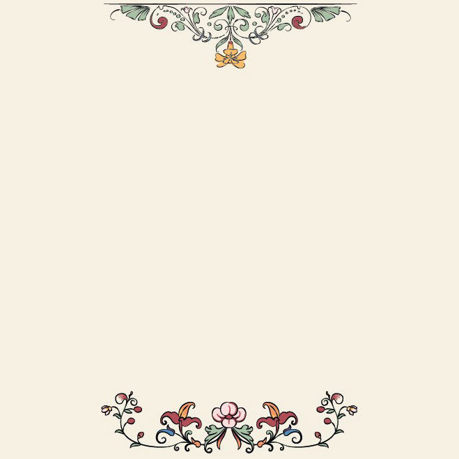 Designtapete Jugensstil Ornament