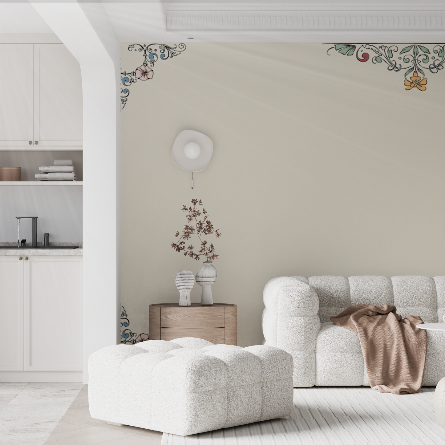 Designtapete Jugensstil Ornament