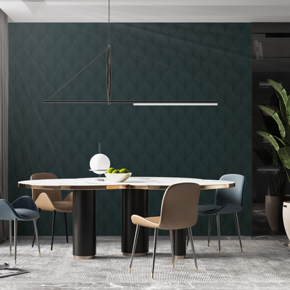 Designtapete Monochrom Art Deco