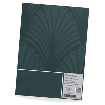 Muster Designtapete Monochrom Art Deco