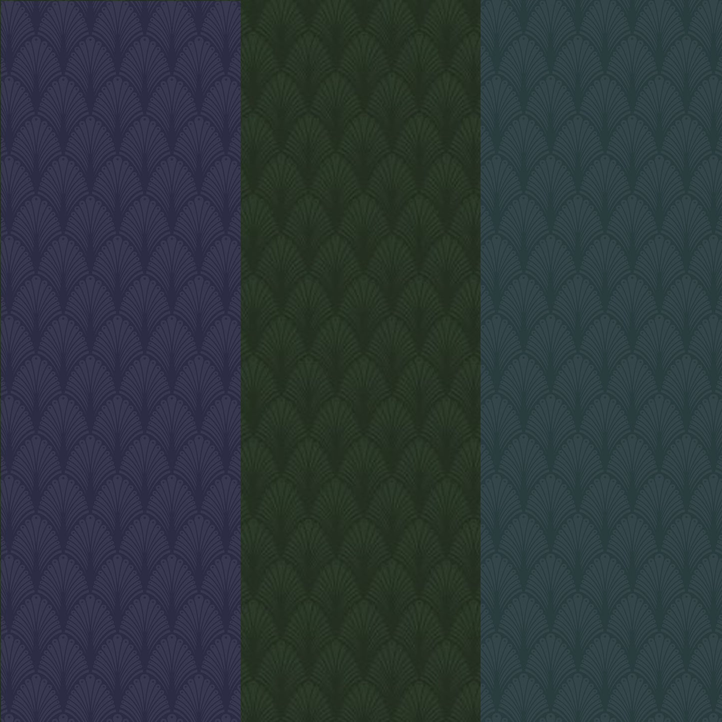 Designtapete Monochrom Art Deco