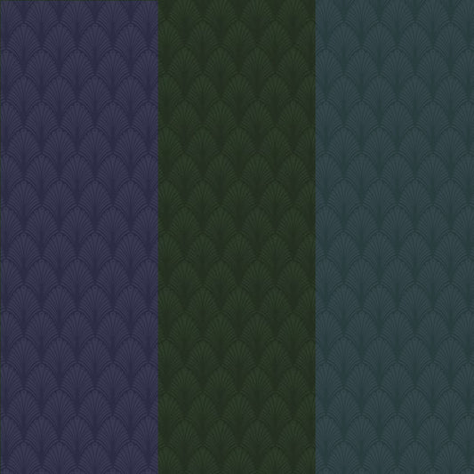 Designtapete Monochrom Art Deco