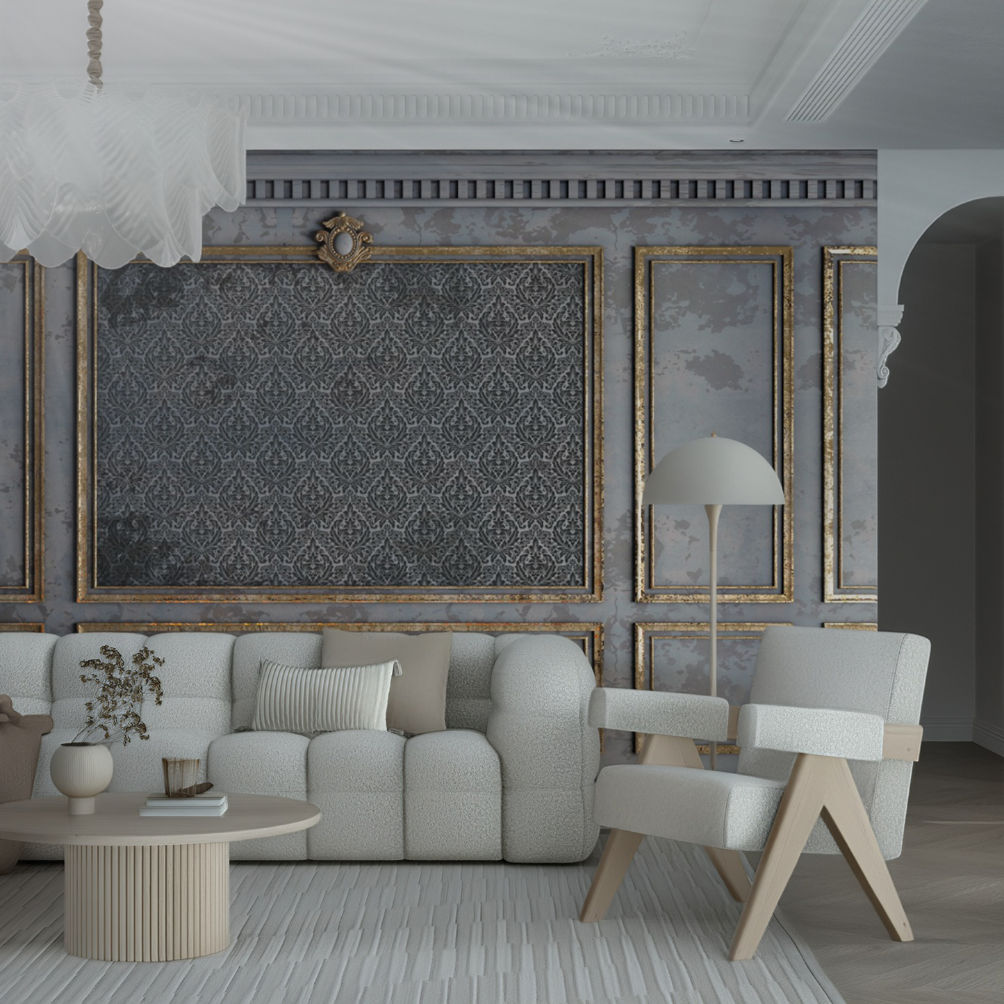 Designtapete Baroque Frames