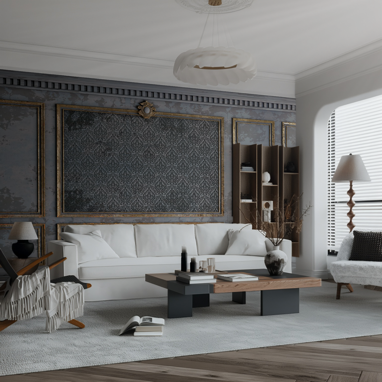 Designtapete Baroque Frames