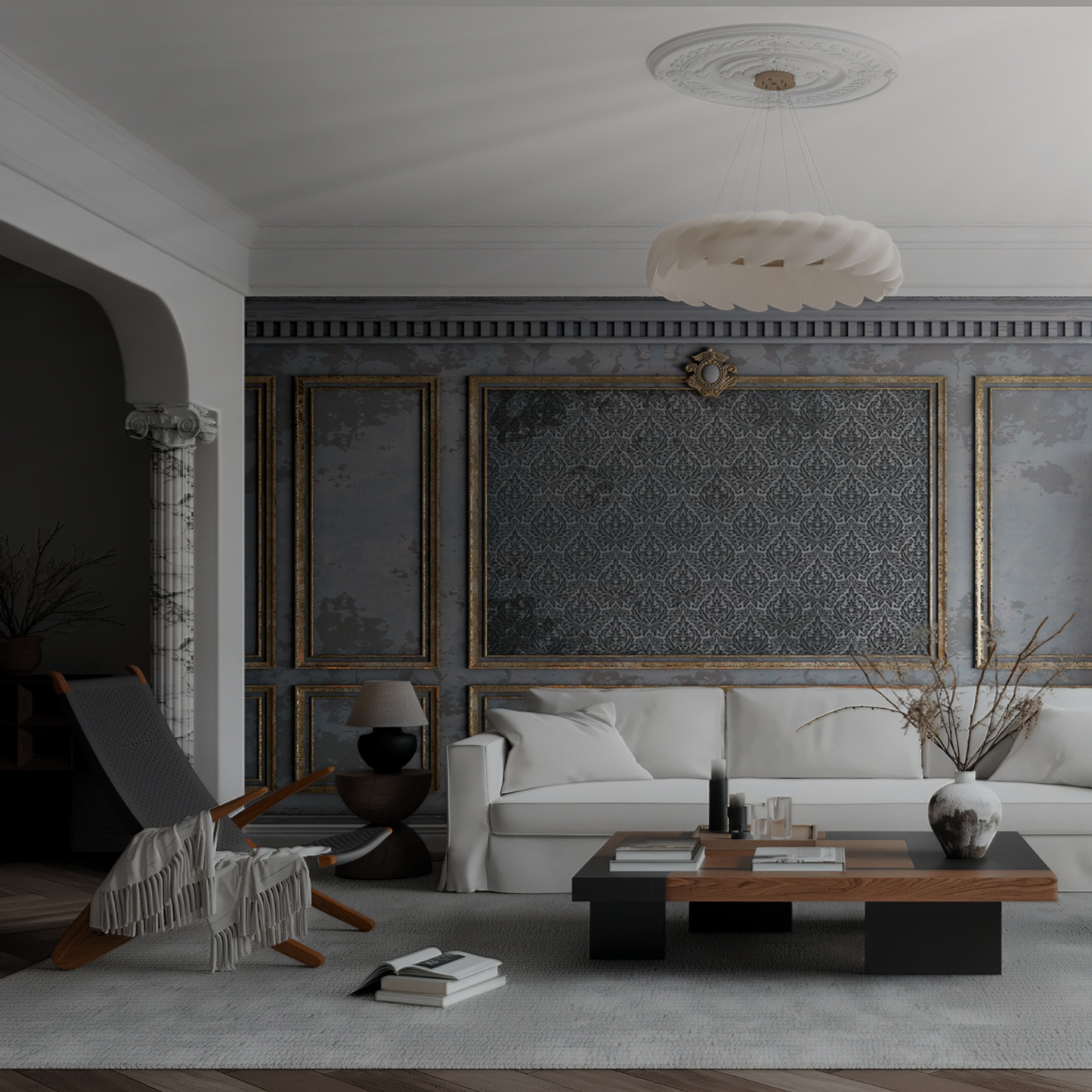 Designtapete Baroque Frames