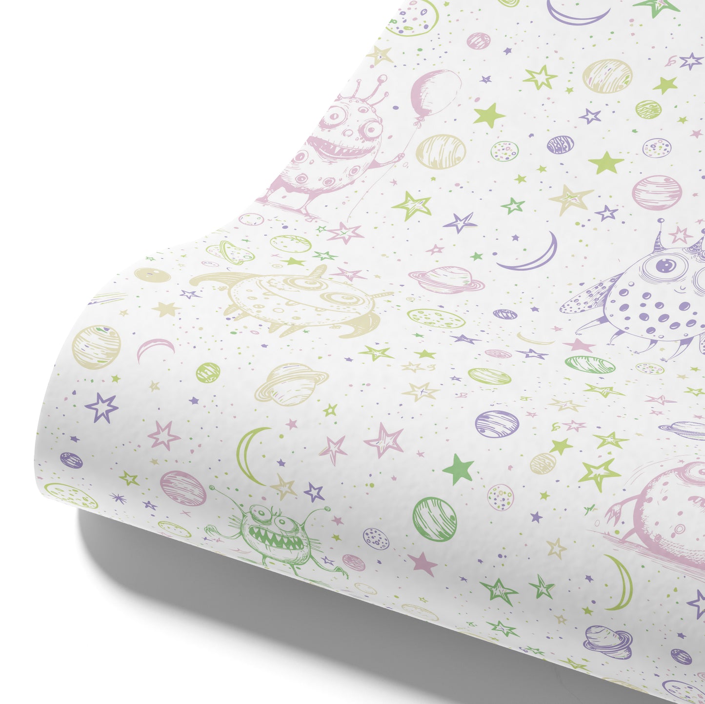 Kindertapete Doodle Weltraum