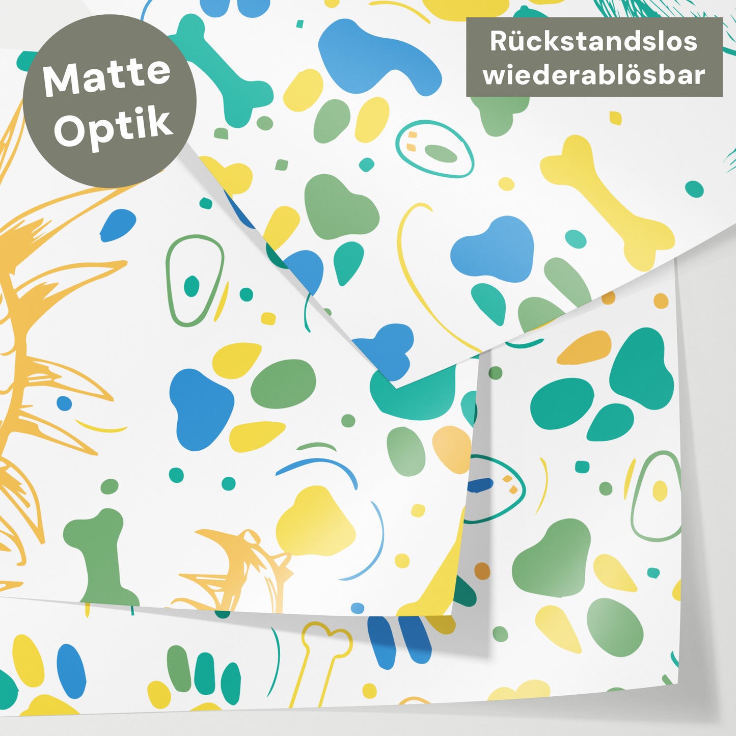 Bettaufkleber Set für IKEA Kura - Doodle Tiere