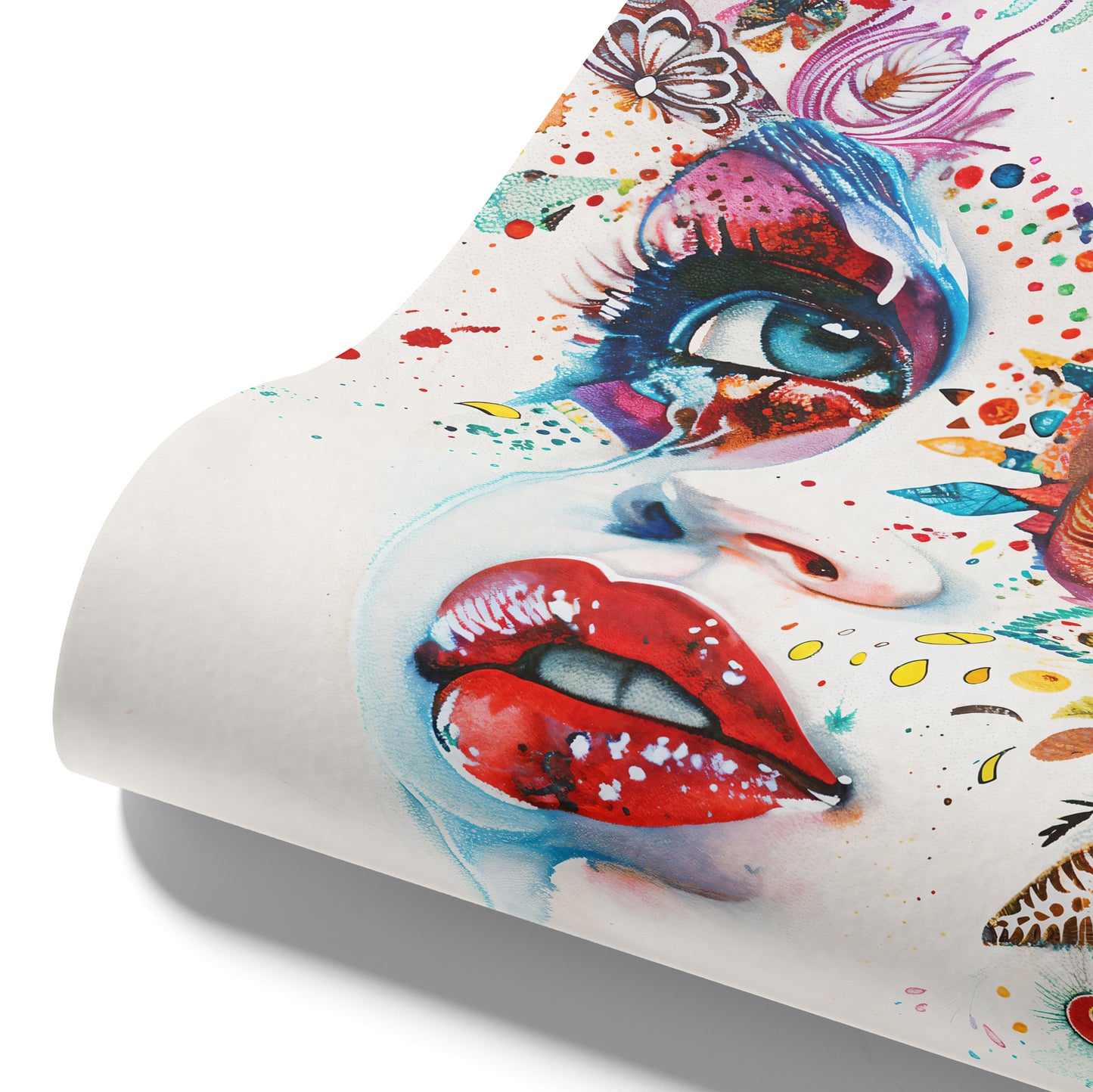 Designtapete Blumen Portrait