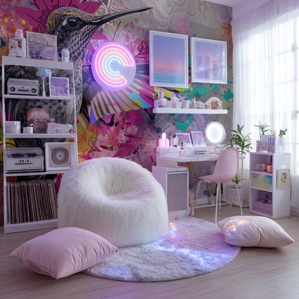 Designtapete Mandala Kolibri