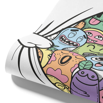 Designtapete Hidden Doodle