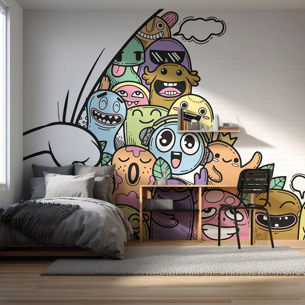 Designtapete Hidden Doodle