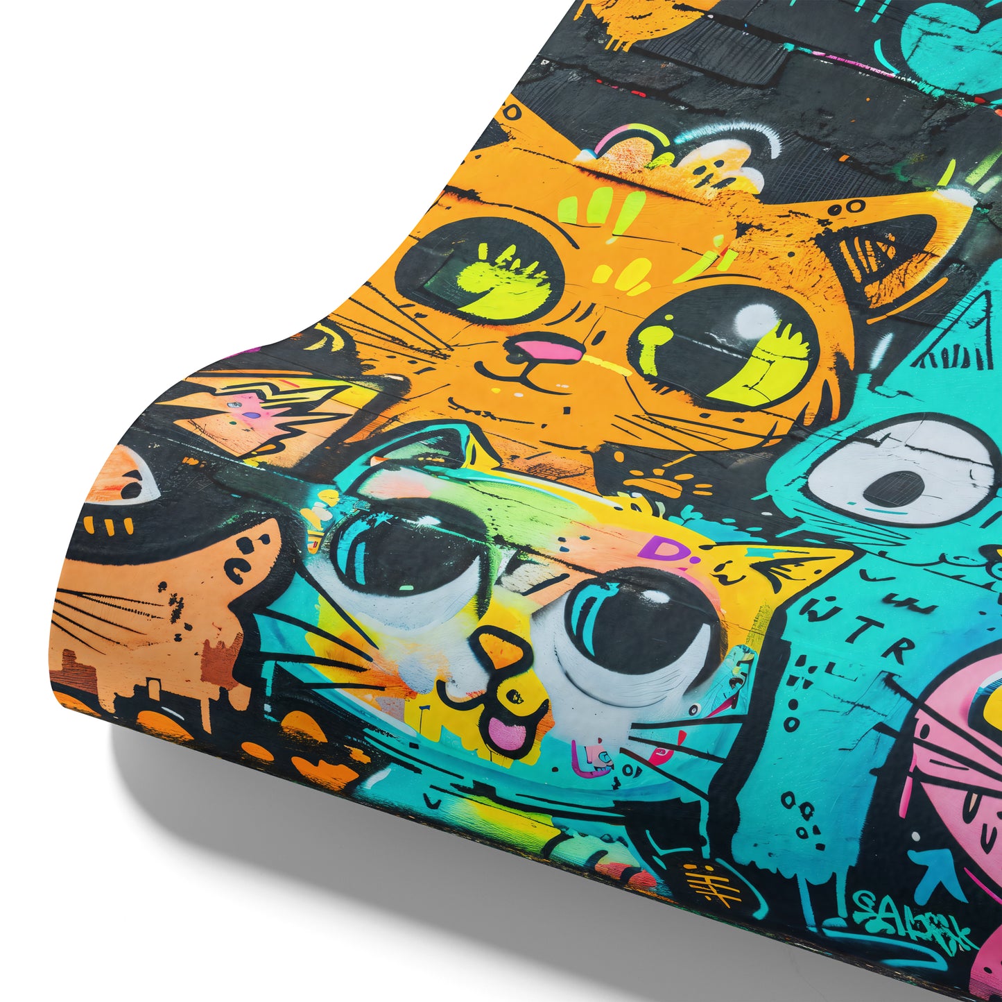 Designtapete Graffiti Katzen