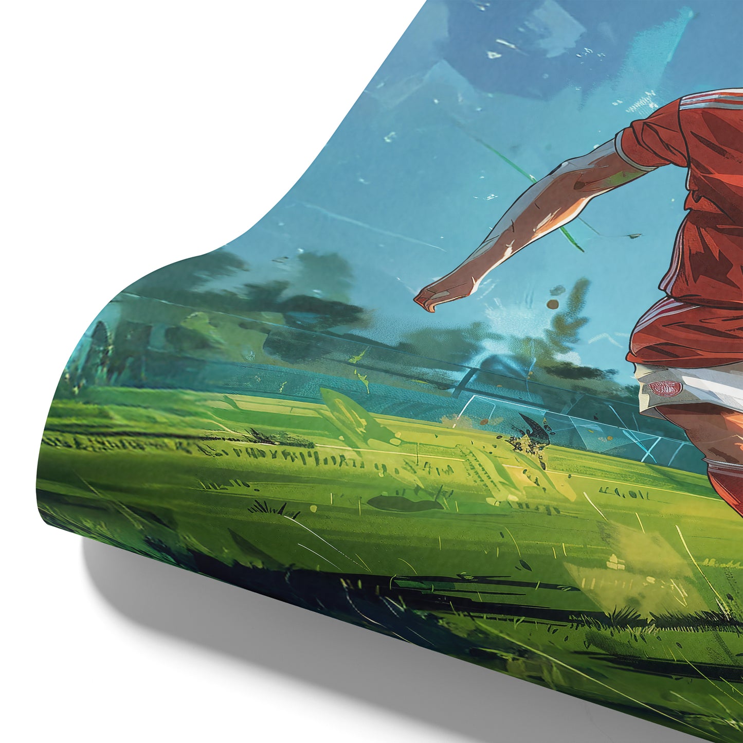 Designtapete Fussball Action